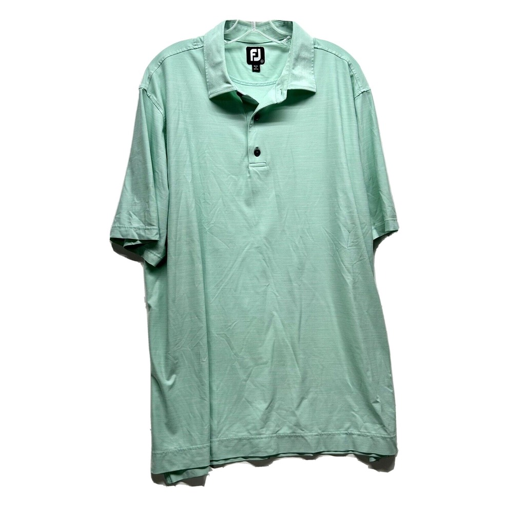 FootJoy Mens XL Green Polyester Blend Polo Shirt (G7)